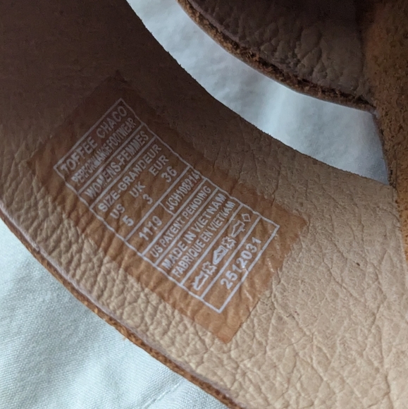 NWT Chaco Wayfarer Slide Sandals Toffee New Never Worn - Picture 3 of 4